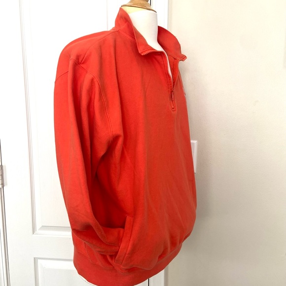 Clemson University Tigers Pullover Sweatshirt half zip w pockets size MED Cotton - Picture 3 of 10